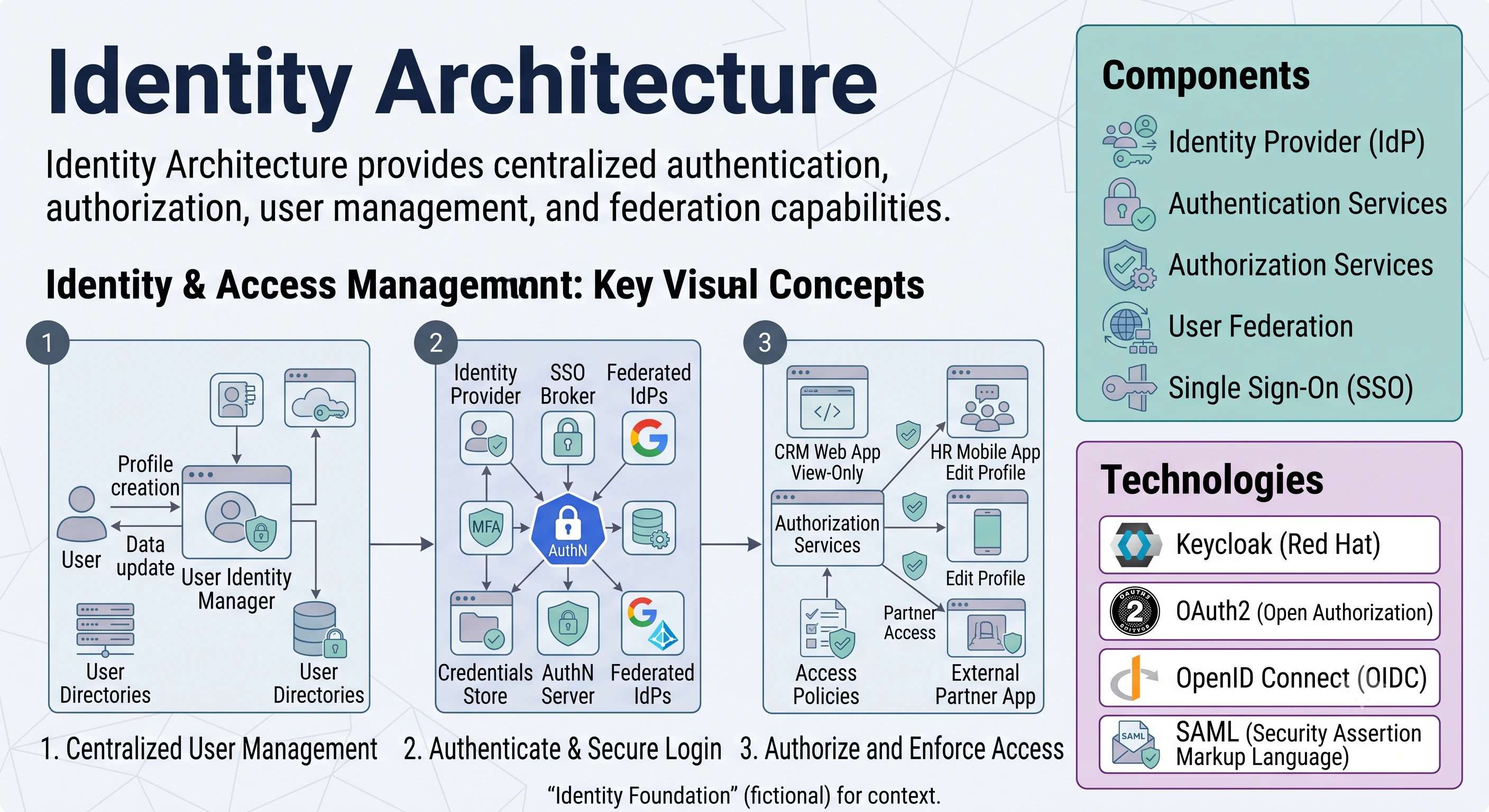 Identity architecture diagram
